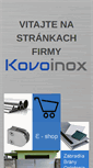 Mobile Screenshot of kovoinox.sk